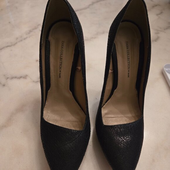 Zara Collection by Basic Black Pumps Heels Women's Size 39 (US 8.5/9) - Picture 1 of 7